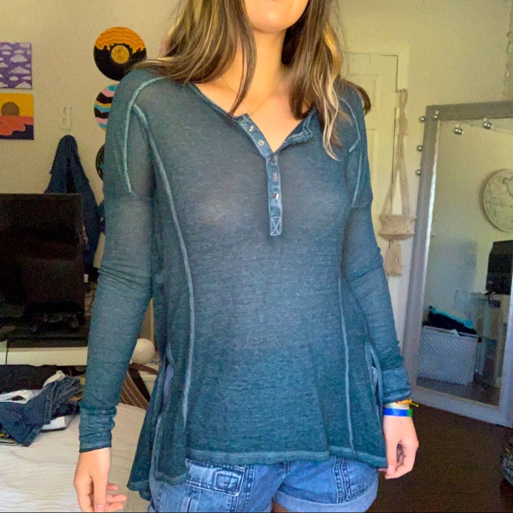 Aéropostale ribbed thermal long sleeve shirt